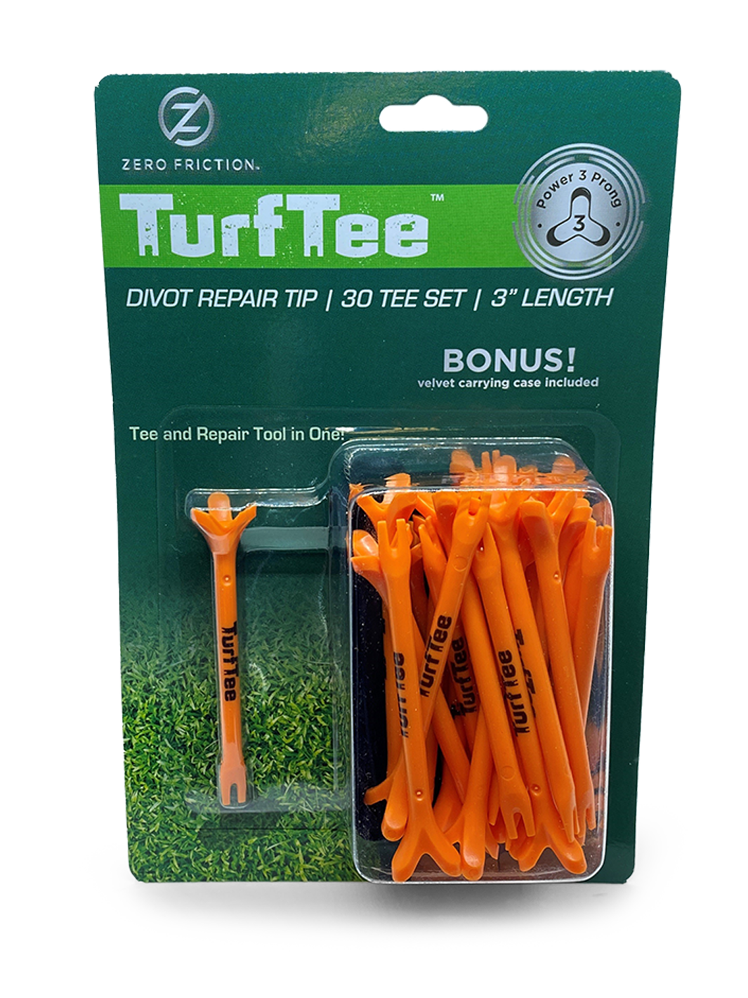 Turf Tees- Power 3-prong – Zero Friction