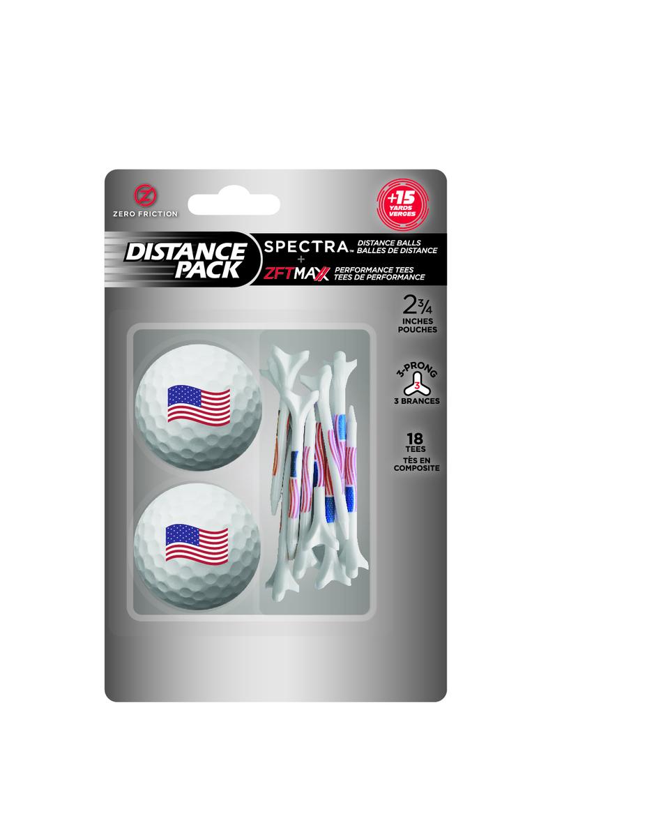 American Flag Two Ball Tee Packs