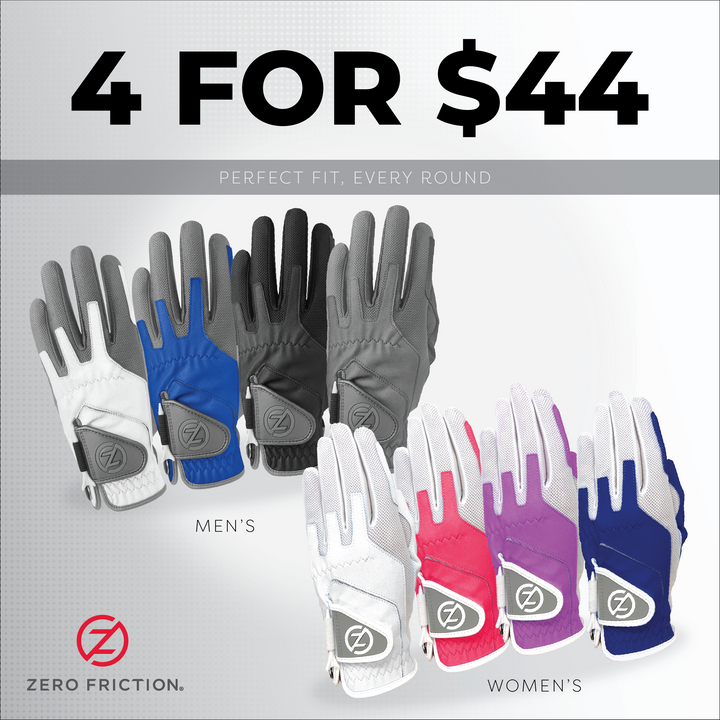 Zero Friction Men's & Ladies 4 for $44 offer