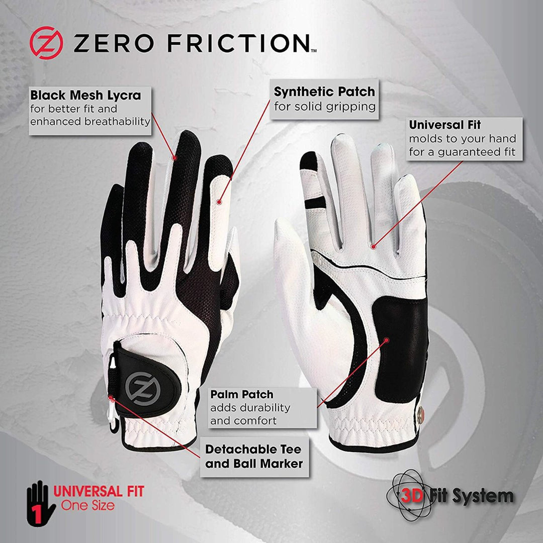 Zero Friction Men's Compression Golf Glove