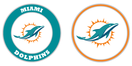 Men's Miami Dolphins Golf Glove