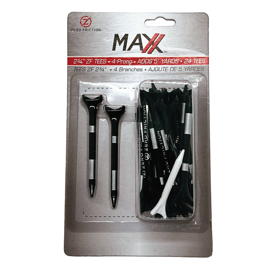 ZFT Maxx 2 3/4" Black Tee Pack