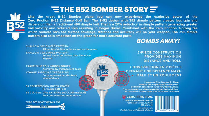 ZF B-52 Bomber Golf Balls (15 pack) 