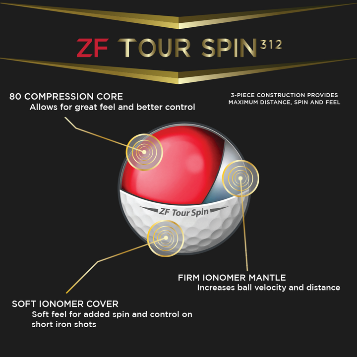 ZF Tour Spin Golf Balls