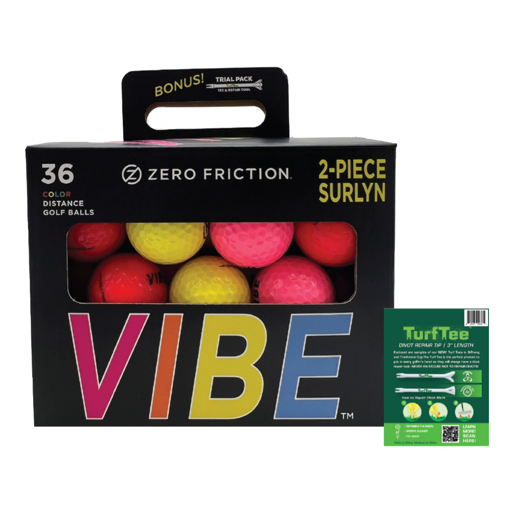 Vibe Golf Balls – Zero Friction