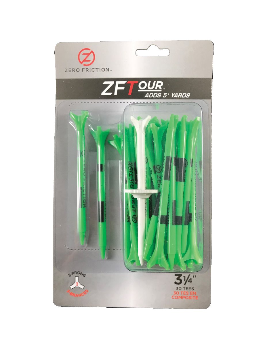 ZF Tour 3-prong tees-3 1/4 inch-Citrus Green