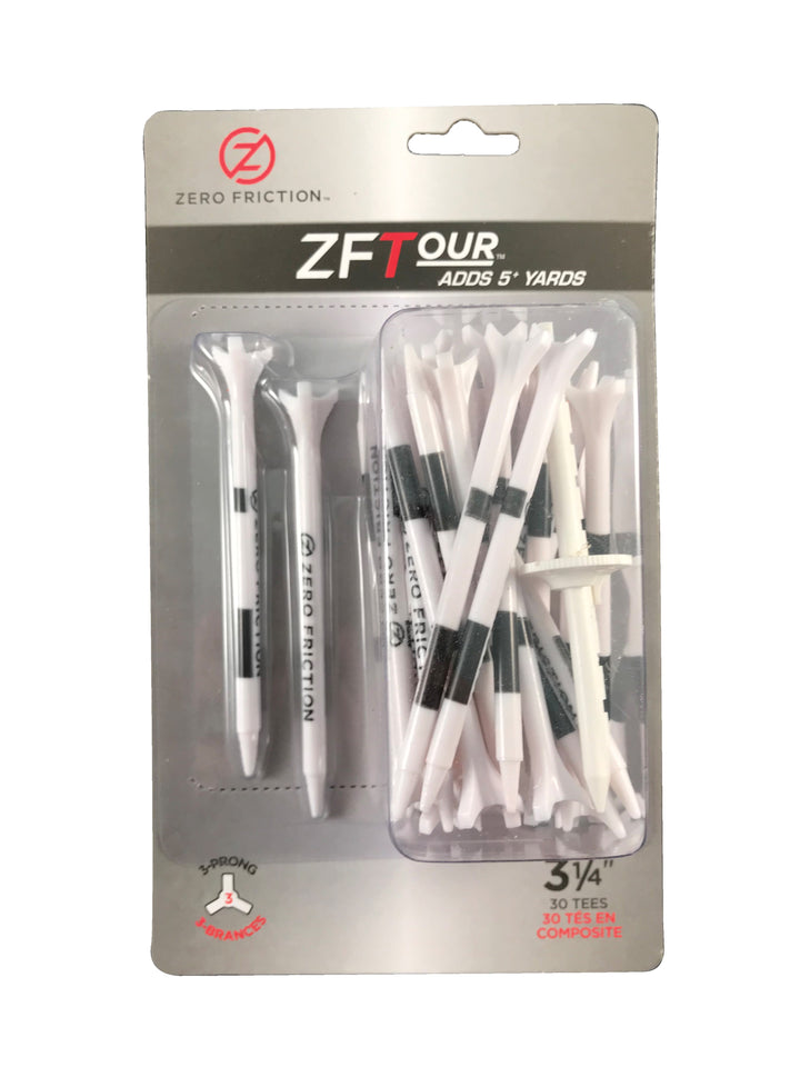 ZF Tour 3-prong tees-3 1/4 inch-White