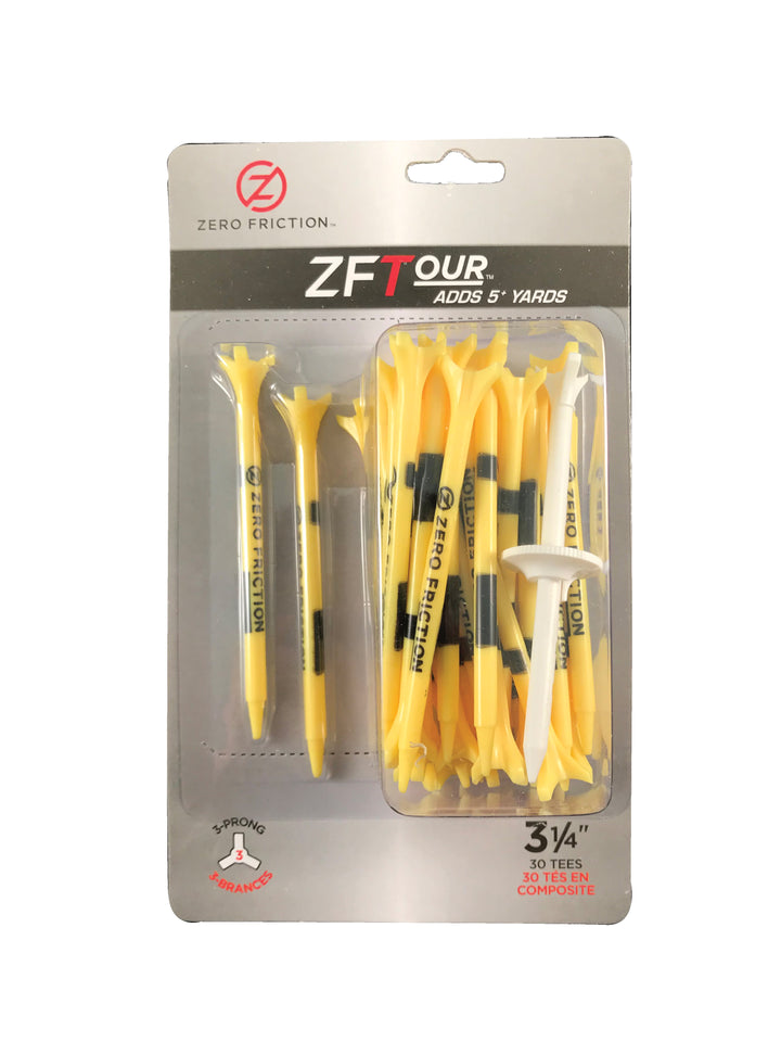 ZF Tour 3-prong tees-3 1/4 inch-Yellow