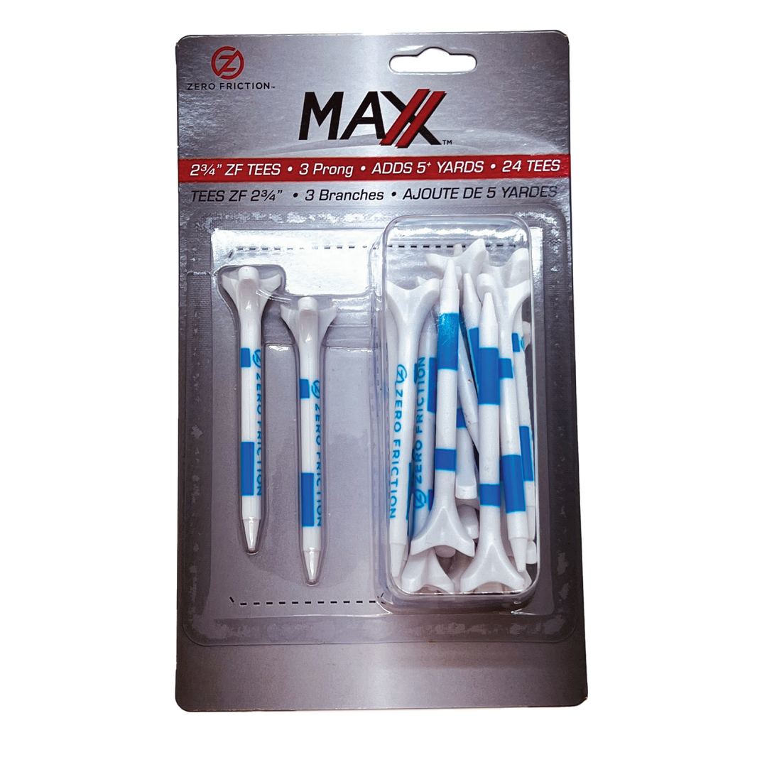 ZFT Maxx Tees-4 prong-2 3/4 inch-white